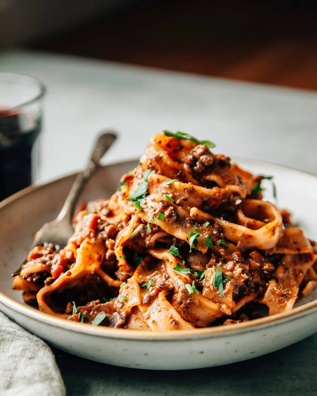 Hearty Mushroom & Beet Bolognese