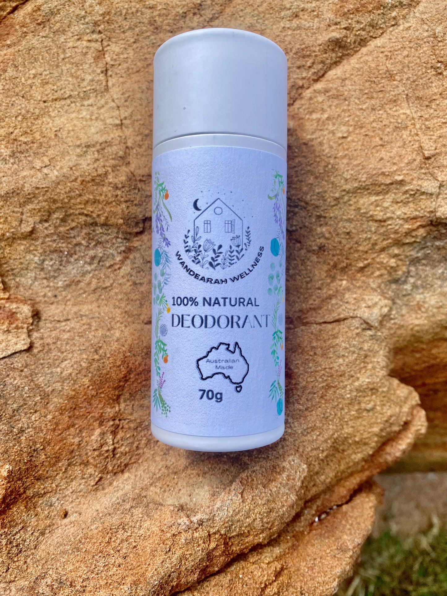 Natural Deodorant - Wandearah Wellness - Grapefruit Vanilla & Lemon