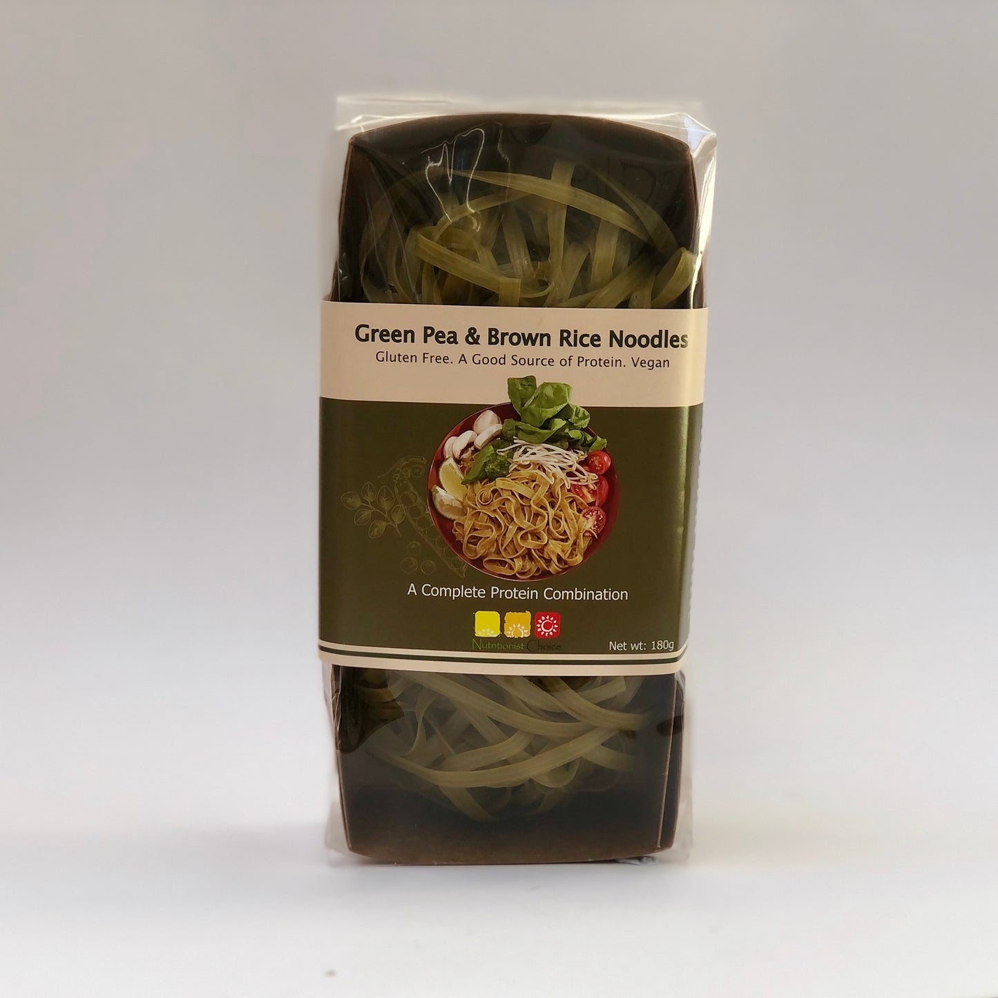 Organic Gluten - Free Rice Noodles - Nutritionist Choice - Green Pea & Brown Rice Noodles