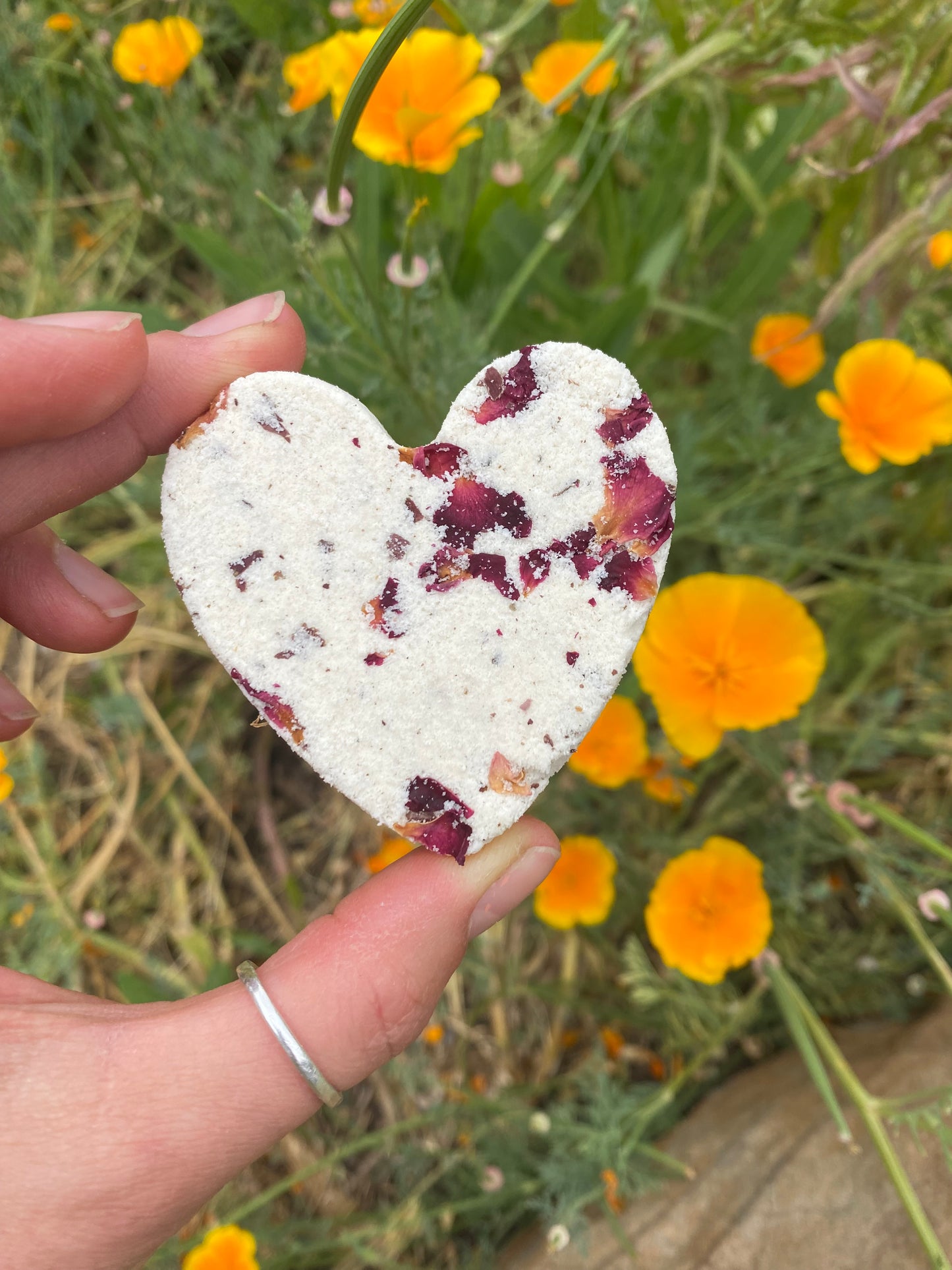 Bath Bombs - Wandearah Wellness - Rose Geranium, Ylang Ylang, Jasmine & Rose Petals