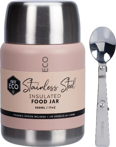 Insulated Food Jar - 500ml - Ever Eco - Rose