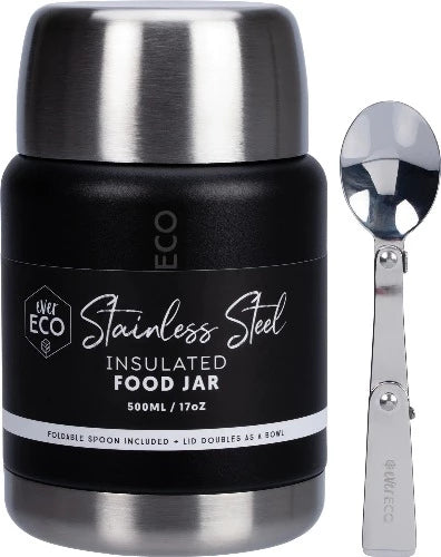 Insulated Food Jar - 500ml - Ever Eco - Onyx