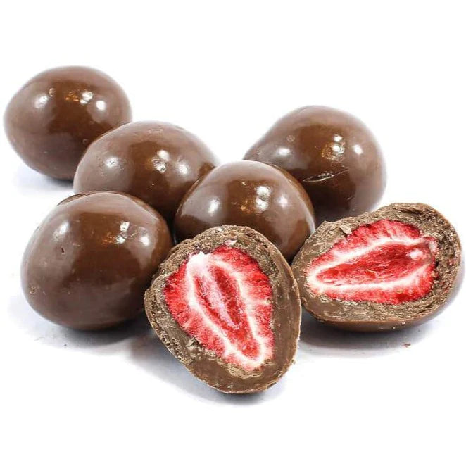 Freeze Dried Strawberries - Chocolate Coated - 120g - Milk Chocolate