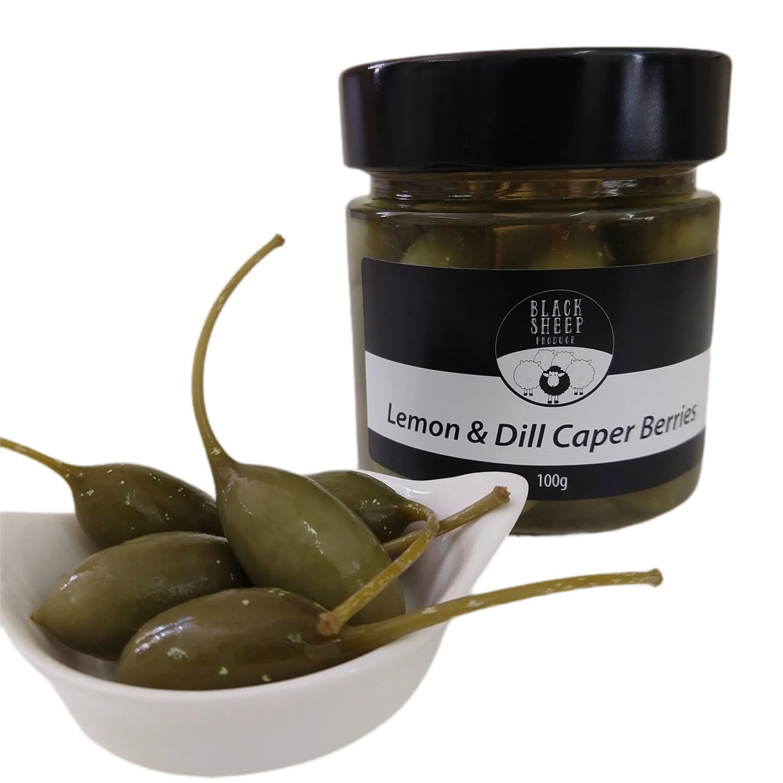 Caperberries Jar - Lemon & Dill - 100g -