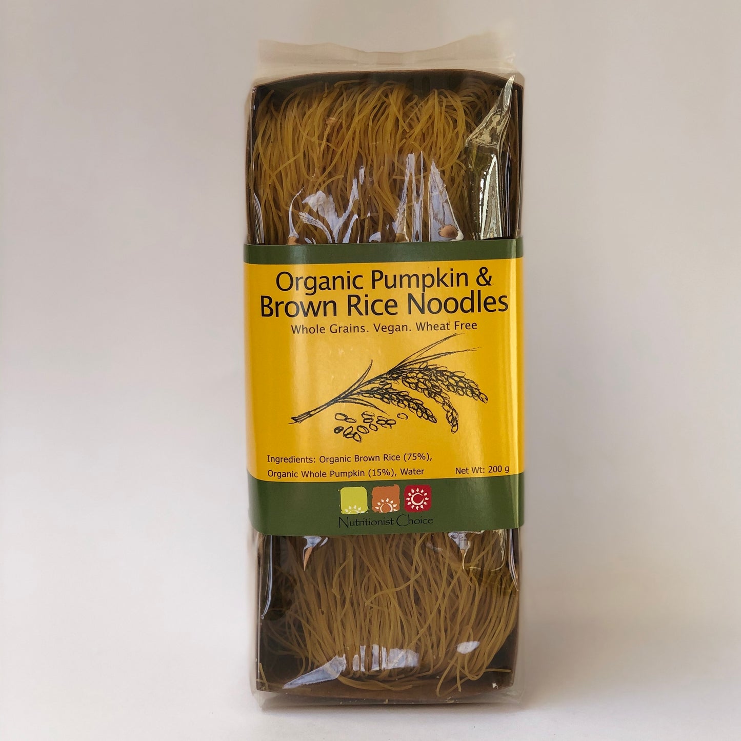 Organic Gluten - Free Rice Noodles - Nutritionist Choice - Pumpkin & Brown Rice Noodles