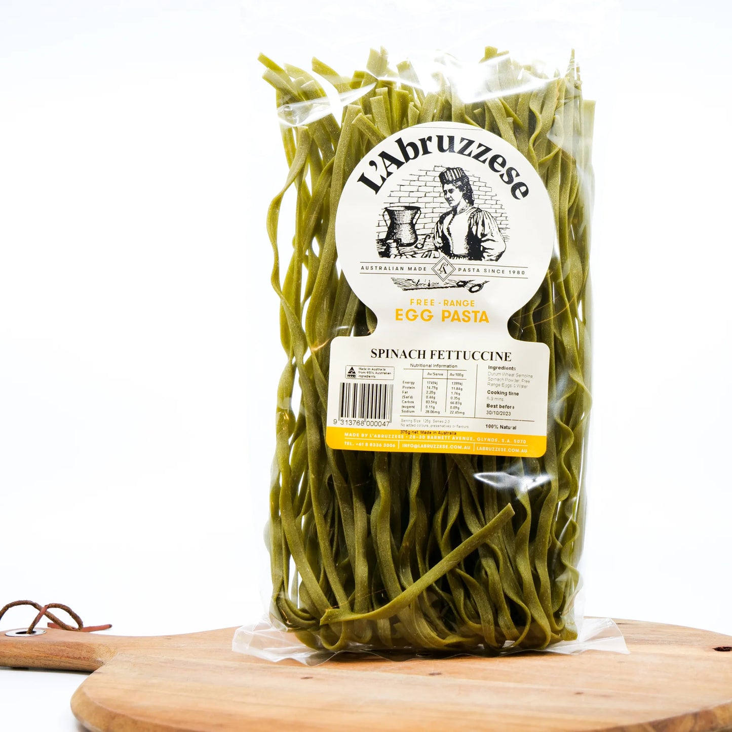 Spinach Fettuccine - Free Range - 375g