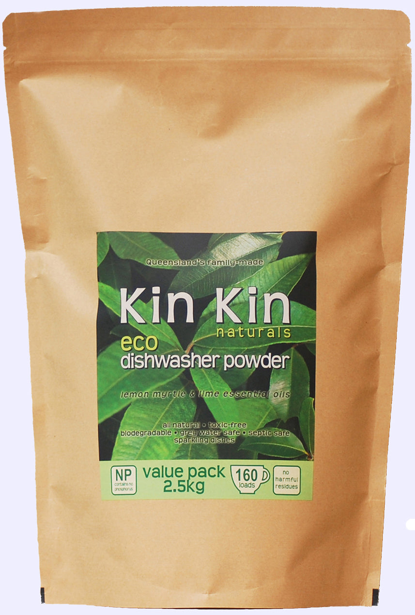 Dishwasher Powder - Lemon Myrtle & Lime - Kin Kin Natural - 2.5kg