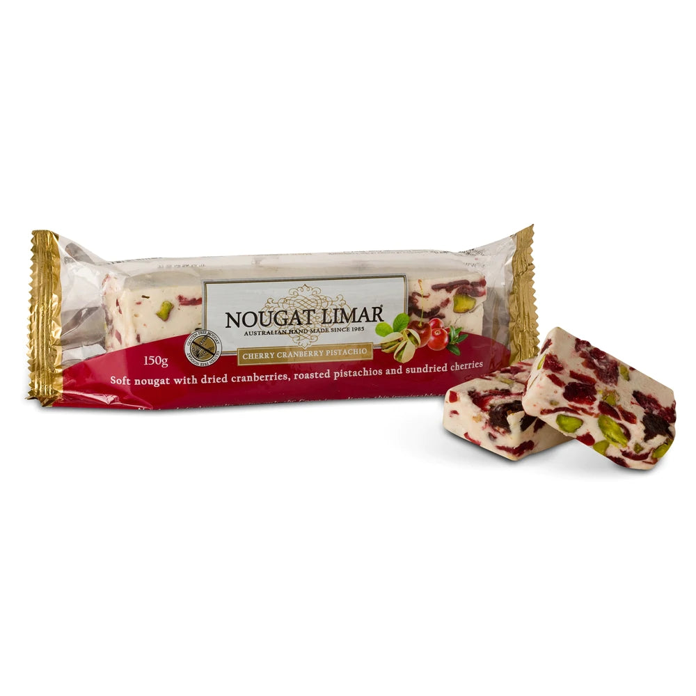 Nougat Limar - Cherry, Cranberry, Pistachio - 150g -