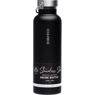 Insulated Drink Bottle - 750ml - Ever Eco - Onyx