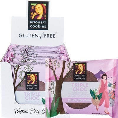 Gluten Free Cookies - 60g - Byron Bay - Triple Choc Fudge