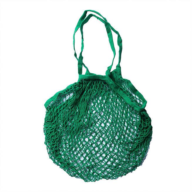 Long Handle String Bag - Apple Green Duck - Green