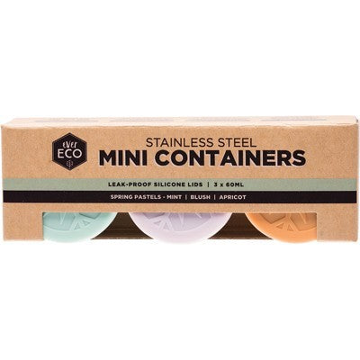 Stainless Container - Mini - 3 pack - Ever Eco - Spring Pastels