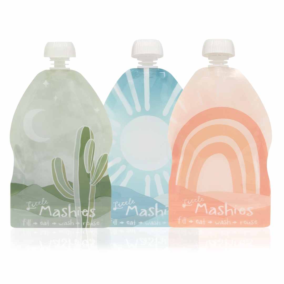 Reusable Yoghurt Squeeze Pouch - Boho - Little Mashies -