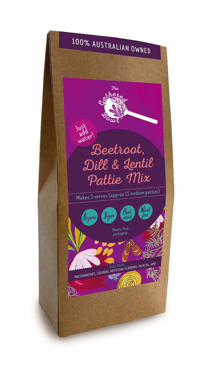 The Gathered Bowl Pattie Mixes - Beetroot Dill & Lentil