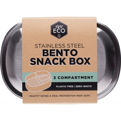 Bento Box - Snack - 3 compartment - Ever Eco -