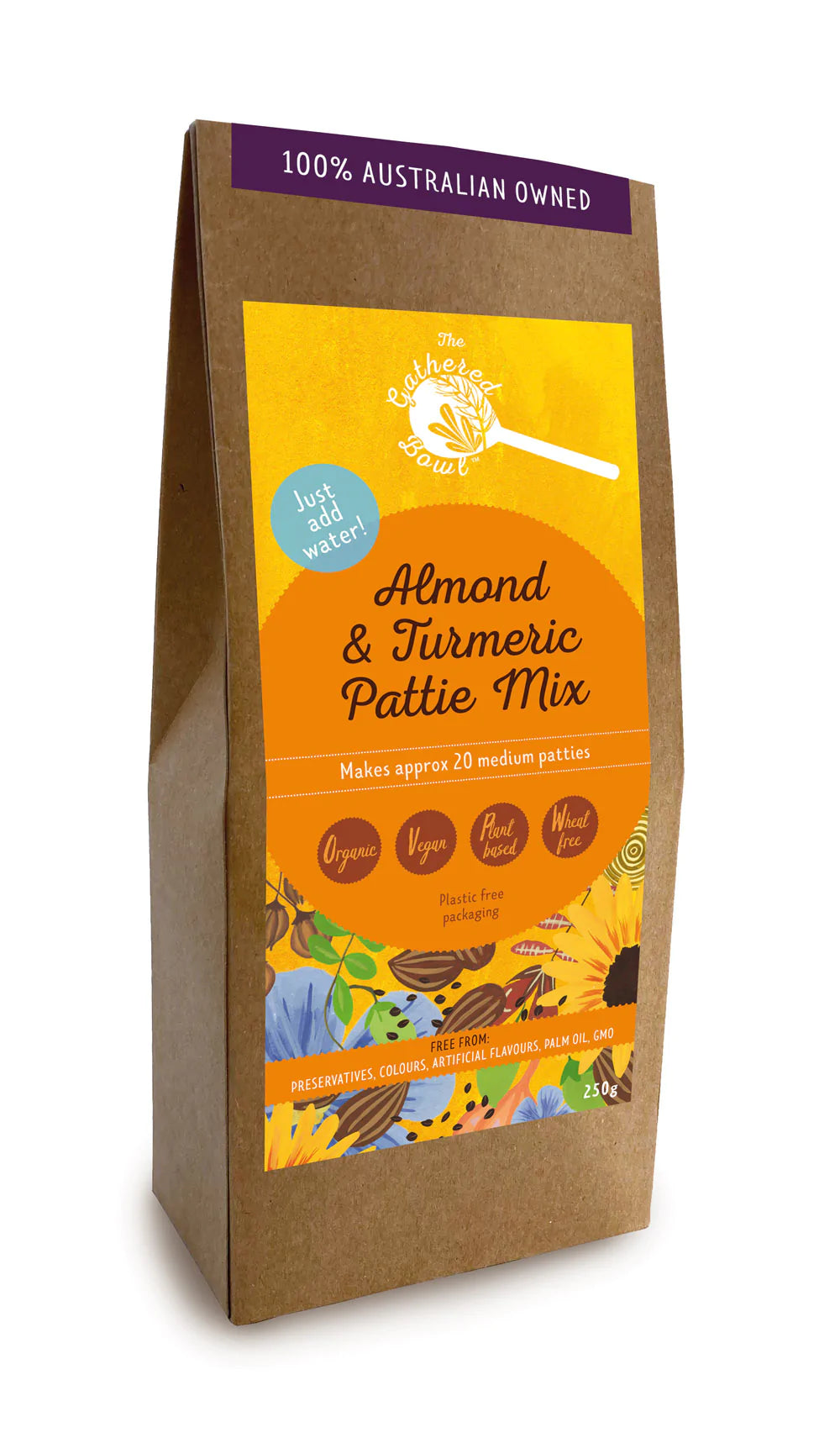 The Gathered Bowl Pattie Mixes - Almond & Tumeric