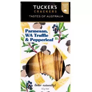 Crackers - Tuckers Natural - Parmesan WA Truffle & Pepperleaf - 90g